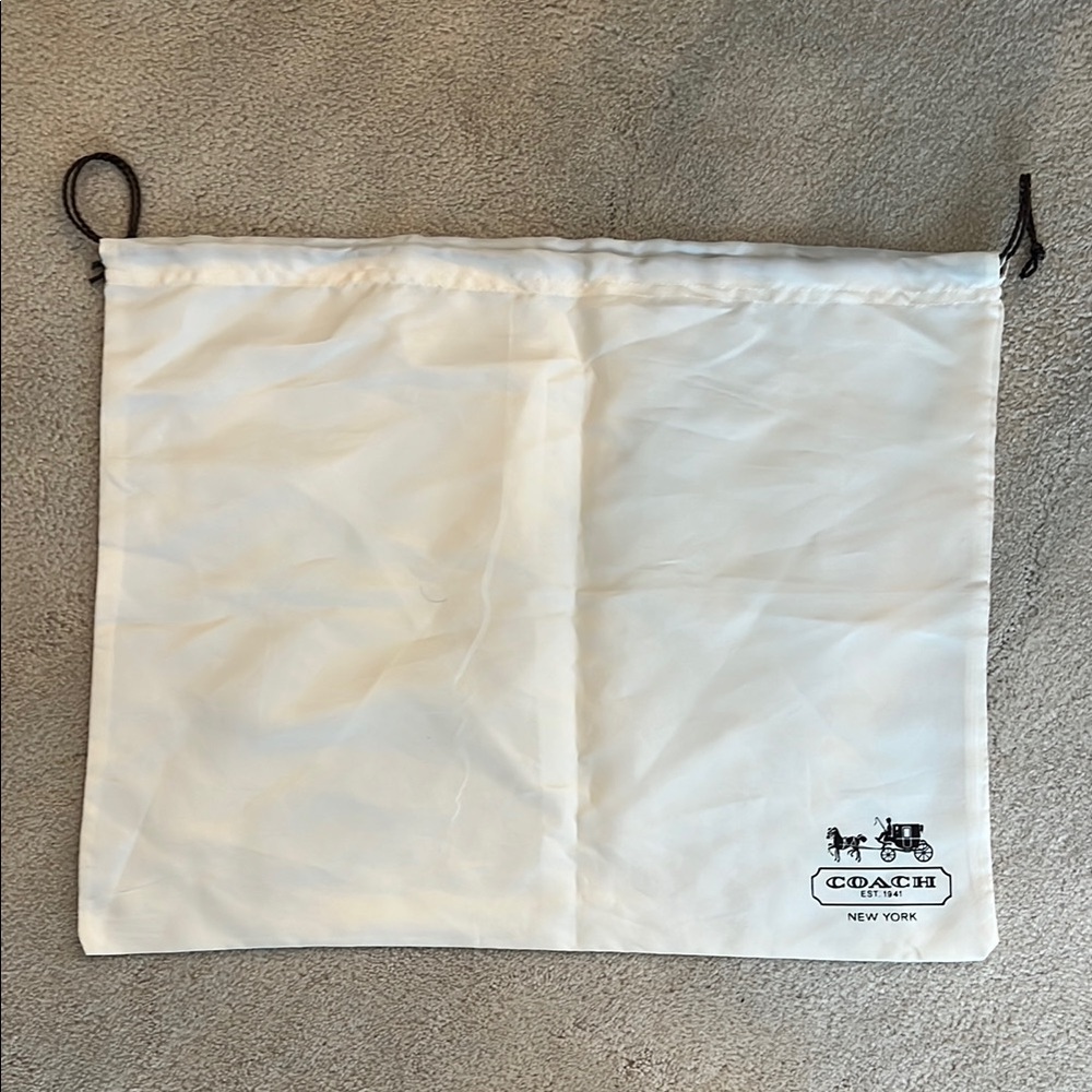 Coach White Dust Bag